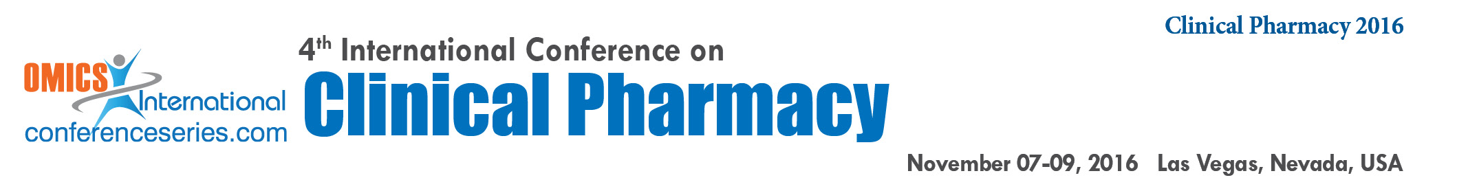 OMICS International is organizing 4th International Conference on Clinical Pharmacy during November 07-09, 2016 at Las Vegas city, USA. (Clinical Pharmacy 2016)
Clinical Pharmacy is a branch of pharmacy that deals with the patient care and medicine and promotes health, wellness and unwellness inhibition. The health professional works in management with the doctors for the patient care. Clinical pharmacists have wide education within the medicine, pharmaceutical, and clinical sciences. Clinical Pharmacy contains all the services accomplished by pharmacists active in hospitals, community pharmacies, nursing homes, home-based care services, clinics and the other setting where medicines area unit prescribed and used. 
